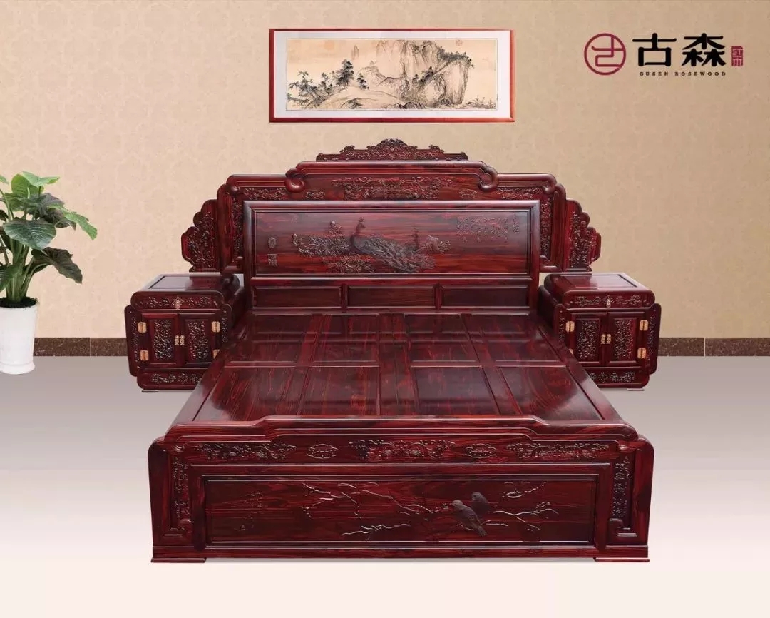 古森红木·黑酸枝鸿运大床