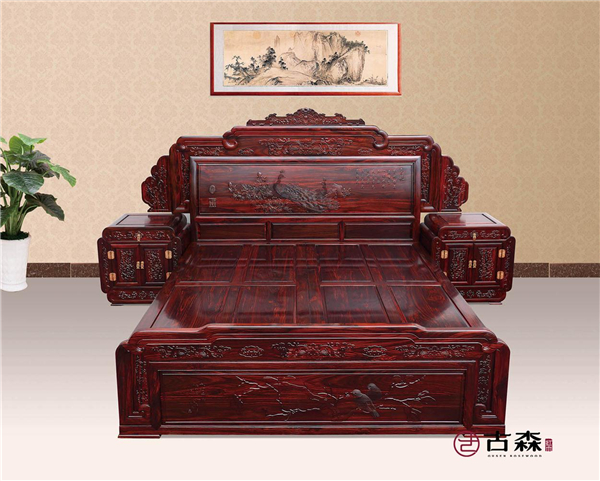 古森红木·阔叶黄檀《鸿运大床》