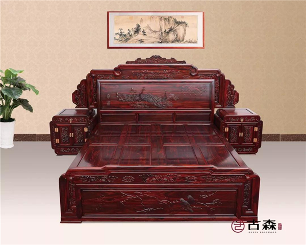 古森红木·阔叶黄檀《鸿运大床》