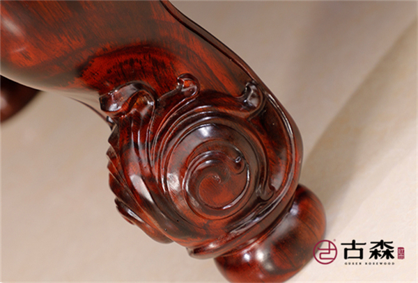 古森红木明式宝座沙发细节图