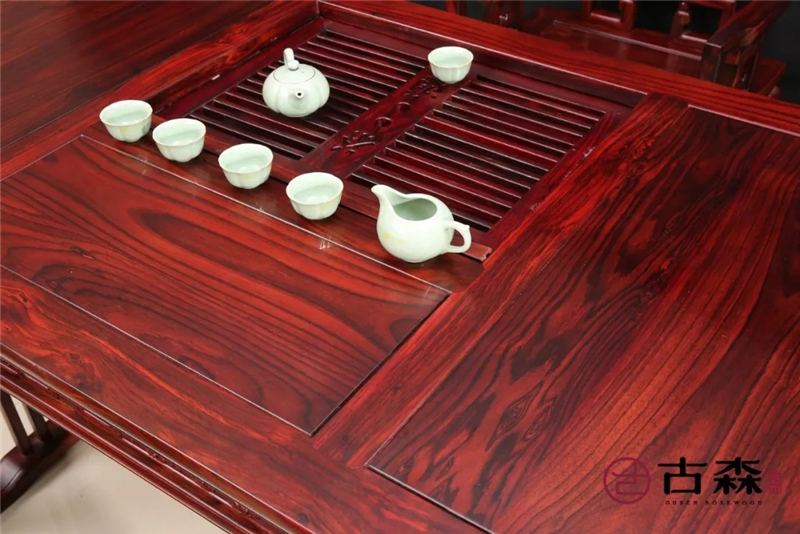 古森红木 阔叶黄檀家具 纹理图
